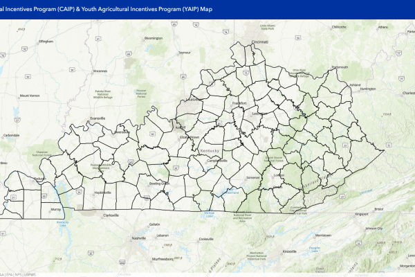 map of kentucky for CAIP & YAIP