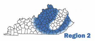 map of central part of kentucky