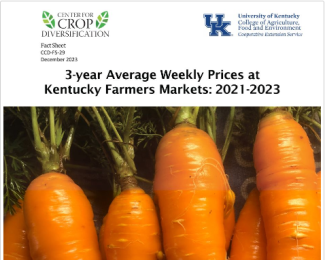 cover of PDF report with picture of carrots and text