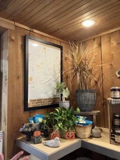 Jackson's original concept sketch displayed on the wall