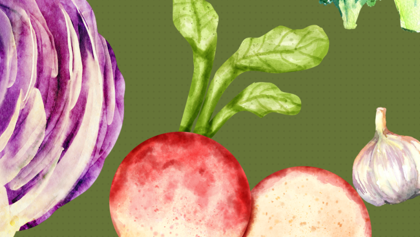 image with watercolor vegetables